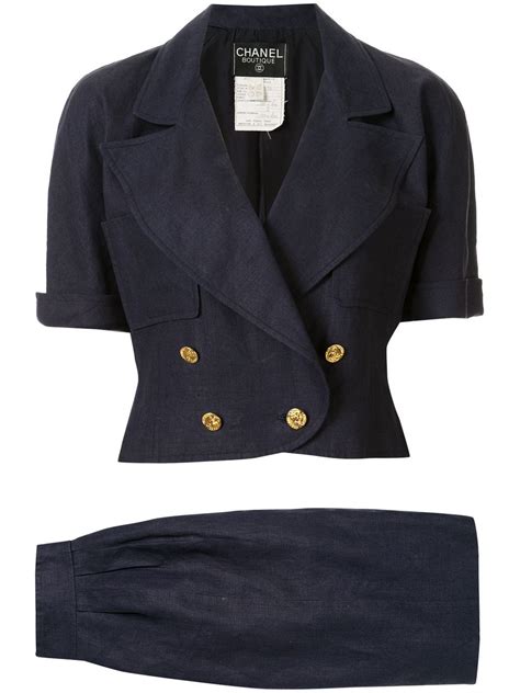 skirt suit chanel|pre owned skirt suit sets.